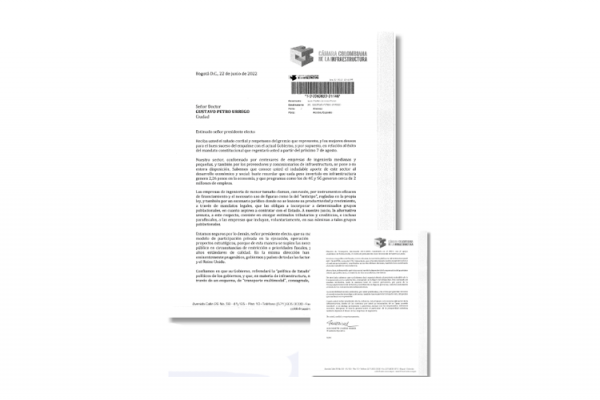 Carta CCI a Gustavo Petro